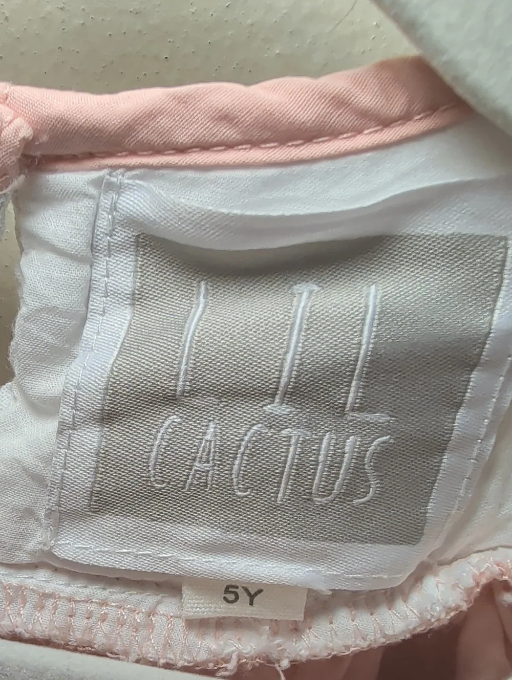 Lil Cactus Smocked Easter Dress Pink White Bunny Chick 100% Cotton Girls Size 5